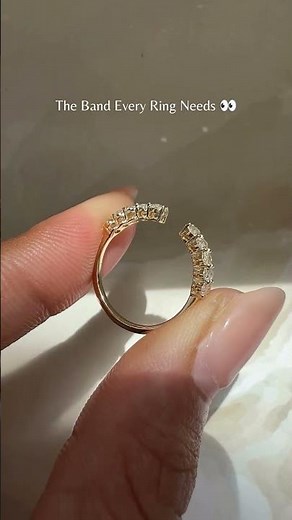 Open Gap Band with Oval Diamond Sparkle ✨ #ornamora #weddingring #ovalring