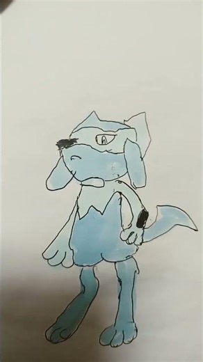 Riolu drawing art by vinny🎨✍🎭💕
