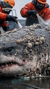 Dramatic Great White Shark Rescue and Ocean Release #oceanlife #ocean #aivoice #survival