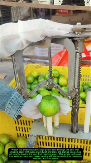 Efficient Manual Orange Peeler 🍊🔧#fruit #satisfying
