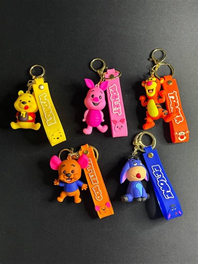 Winnie The Pooh Keychains • Disney Pooh bear with his friends