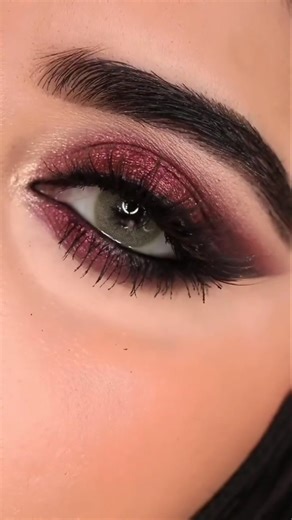 burgundy eye makeup tutorial