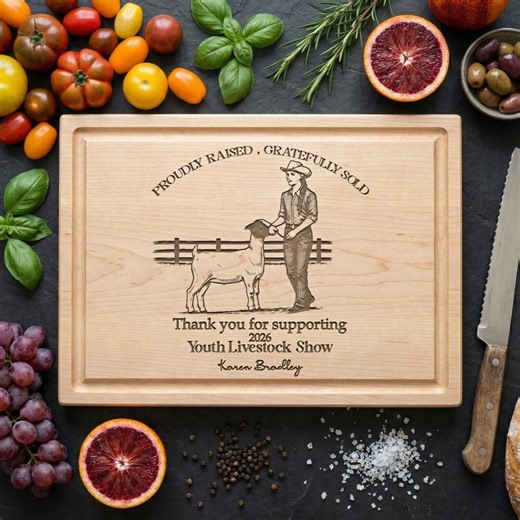 Personalized Goat Cutting Board – FFA 4-H Livestock Gift-63 - Etsy