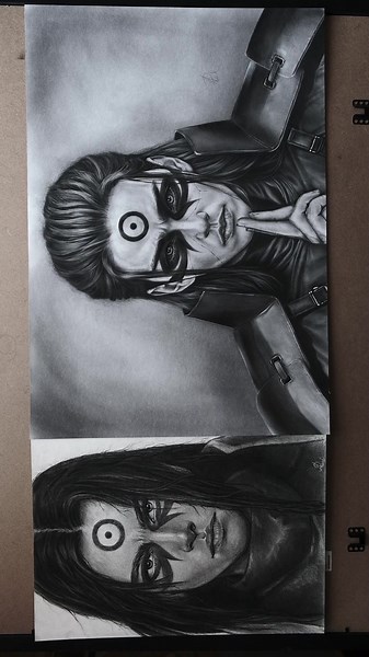 Which one do you like more? #art #drawing #cosplay #anime #realisticdrawing #hashirama