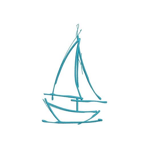 Nautical Sail Boat Machine Embroidery Design for Embroidery Machines - Etsy