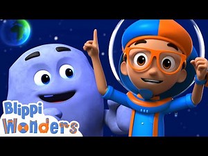 Blippi Wonders - Learning About Gravity in Space! | Science for Kids | Educational Cartoons for Kids