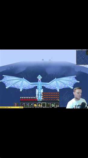 Первый полет на драконе #minecraft