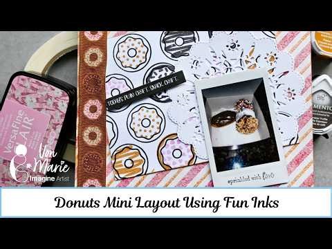 Donuts Mini Layout Using Fun Inks