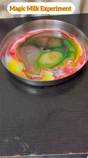 Milk Colour Experiment | DIY Fun Learning#shortvideo #mavivibes #youtubeshorts