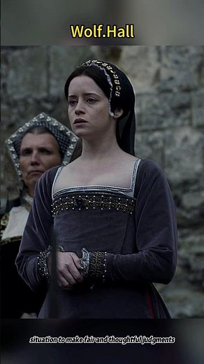 👑 Wolf Hall iconic scene: Anne Boleyn walks with pride, unaware of her tragic fate#shorts