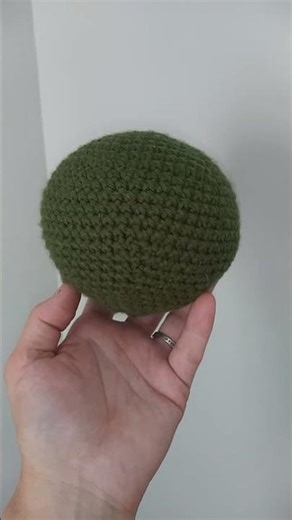 Part 1: Finished Crochet Alien/Baby Yoda Head.