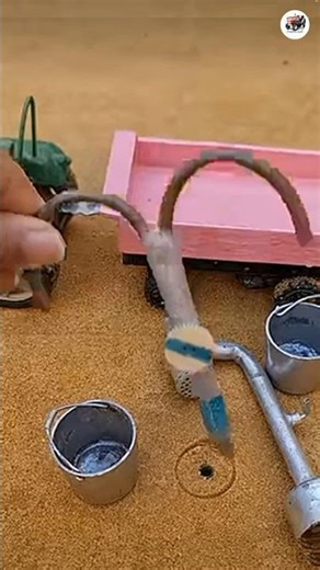 mini tractor project mini motor water pump science project #tractor #waterpump #shorts