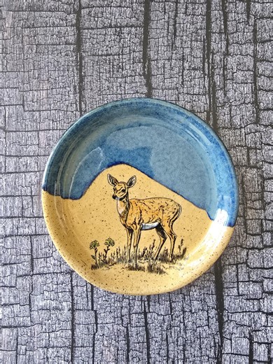 Handmade Ceramic Spoon Rest for Stovetop, Spoon Holder, Kitchen, Wildlife, Deer - Etsy