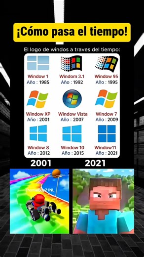 Así cambió el logo de Windows 😮 #shorts #memes #datoscurisos #viral