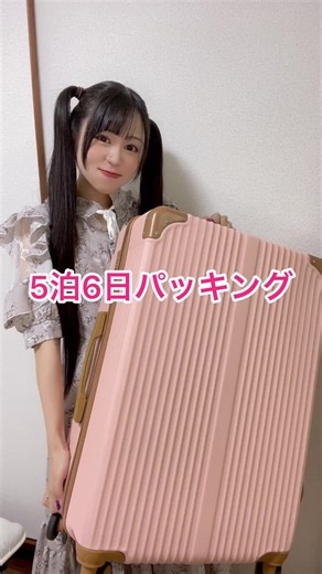 5泊6日の旅行パッキング術