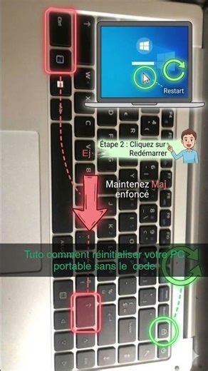 tuto comment réinitialiser votre PC portable sans le code.