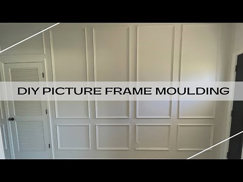 DIY Picture Frame Wall Moulding