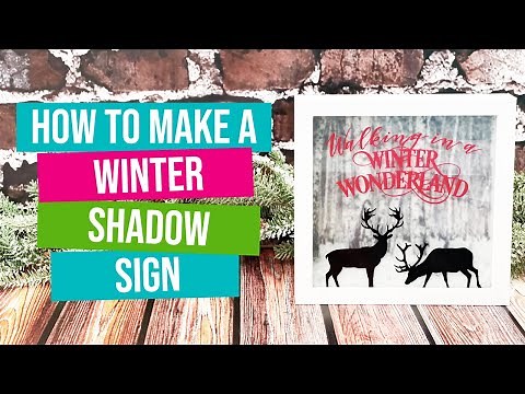 Winter Shadow Box | Cricut Christmas Project
