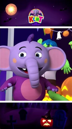 🧟Kent GROOVES with the Zombie Family #shorts #halloween #kidssong #kenttheelephant