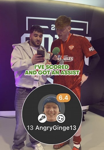 Angry Ginge's Hilarious Rating Reaction at Charity Match