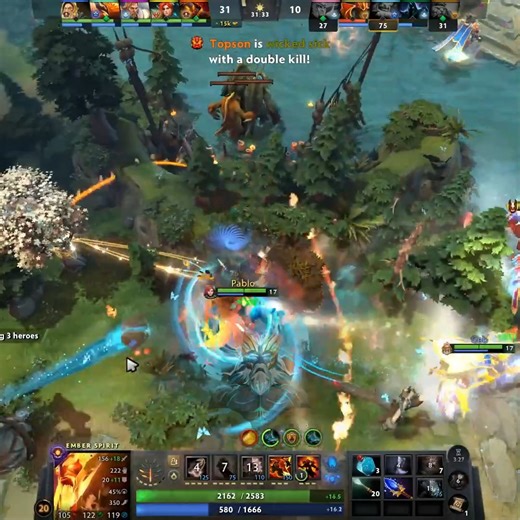 TOPSON EMBER SPIRIT Meteor Hammer Spirit Vessel Mid Build in 7.40c Dota 2! #dota2 | DotaZeus