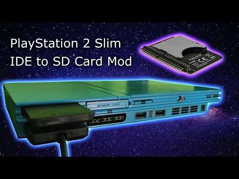 Modding my PS2 Slim with an IDE to SD Card Adapter