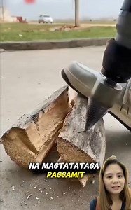 Log splitting drill bit #tooltips #tools #diy | crisvlogs