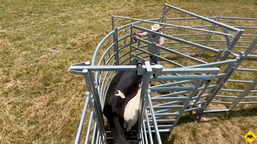 Why does the 4R28 stand out from other corrals on the market? This corral is truly built for real-world ranching — heavy-duty construction, easy setup, and smart design that saves you time when it matters most. one of the best parts of this design is its made for one-person operation, with the safety of you and your cattle in mind! Features that Set it APART: -Galvanzied Ovail Rail Panels -90 Degree Self Locking Sweep -Man gate for quick access to alley -Auto lock slide gates and MORE! 4 Rivers 