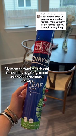 Replying to @Bricrowley removes water spots and calcium deposits and keeps dust away??? BEST THING EVER U NEED #mustbuy #homeneeds #musthaves #leafshine