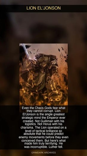 Lion El'Jonson: The Full Story of the First Primar — Part 2 #Shorts