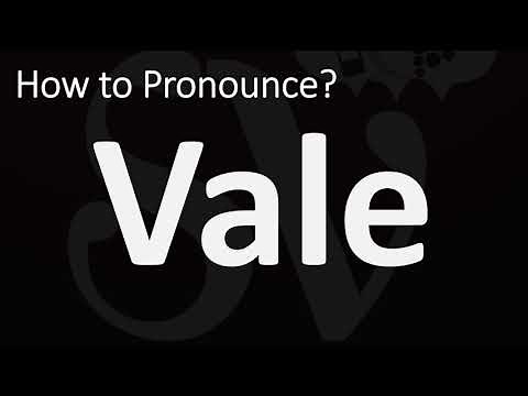 How to Pronounce Vale? (CORRECTLY)