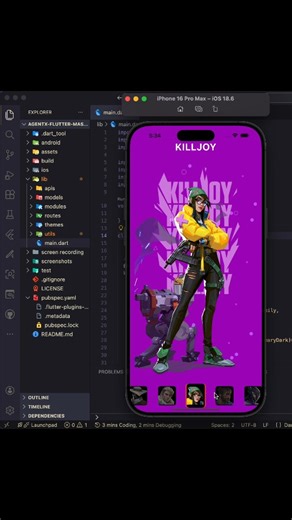 Hammad Ali | Flutter Developer on Instagram: "Agents Selection UI with animations in Flutter 👩‍✈️💙 Want App for your Business? DM me 💌 Source Code 🏆: https://github.com/hammadxcodes Follow @hammad_codes for more #flutter #fluttercommunity #fluttersdk #dart #flutterdev #mobileapp #appdevelopment #programming #coding #tech #softwareengineer #ui #ux #design #tutorial #instacode #fyp #explorepage #flutteranimation #trending #viral #ratethisshot #fypシ"