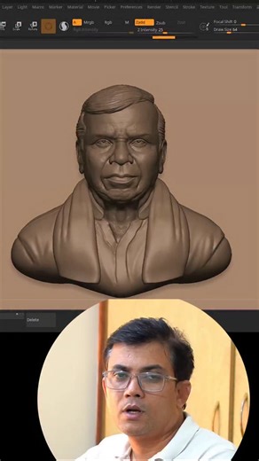 Reins Academy on Instagram: "Relief Design using Bas Relief tool in Zbrush #reinsacademy #vishalrein"