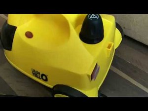 How I cleaned a sofa with Little Yello Steam Cleaner