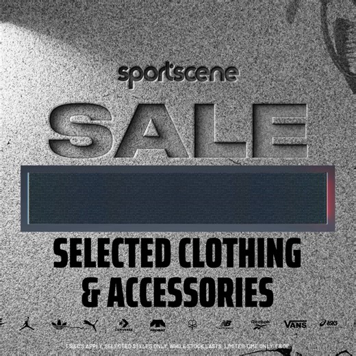 🚨Our biggest sale, now even bigger with new items added🚨 Take UP TO 60% off selected clothing & accessories in all sportscene stores, Bash mobi app & online: https://bit.ly/3BOeSNV Discount applied on original prices. Available while stocks last. Ts & Cs Apply. E&OE | sportscene