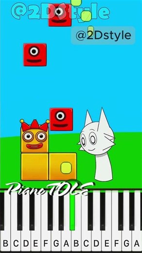 Numberblocks and Sprunki Loop 🎲 😅‪@2DStyle‬ | Piano Tutorial