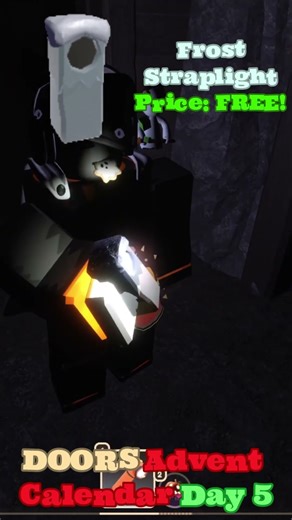 ✨ Roblox DOORS Advent Calendar Day 5 Item Skins Showcase! #roblox #robloxsdoors
