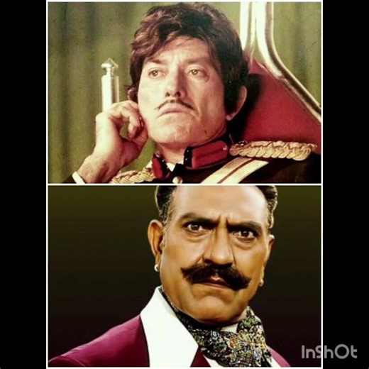 two legend in one scene #movie #rajkumar #amresh puri
