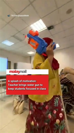 14K views · 87 reactions | Came to class without a morning shower? Don’t worry… the lecturer will give you a ‘splash,’ says a netizen | Malay Mail | Facebook