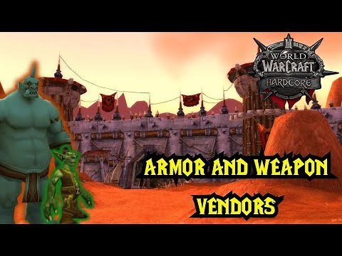 CLASSIC WOW HARDCORE FRESH - Useful Vendors To Know For Weapons AND Armor HORDE