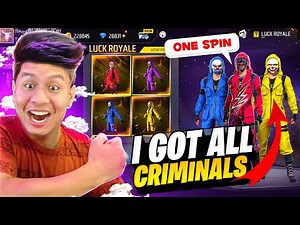 OMG I Got Super Rare Red Neon & All Criminal Bundles in My 86 Level V Badge ID 😱 Garena Free Fire