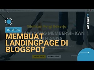 Cara Membuat Landingpage Blogger / Blogspot + Template Premium