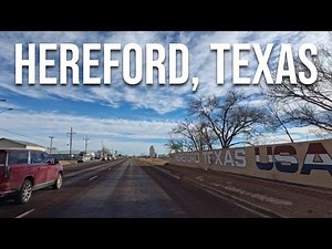 Hereford, Texas! Drive with me through a Texas town!