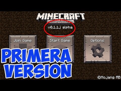 Jugando la PRIMERA VERSIÓN DE MINECRAFT PE 0.1.1.J*