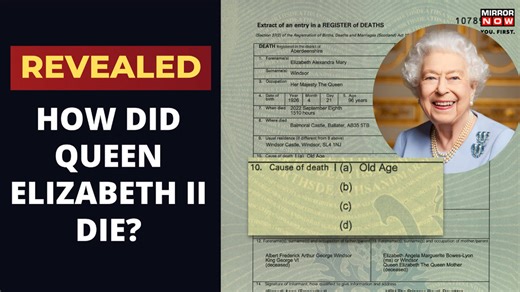 Queen Elizabeth II Death | Queen’s Death Certificate Reveals Cause & Timing of Her Death | Watch