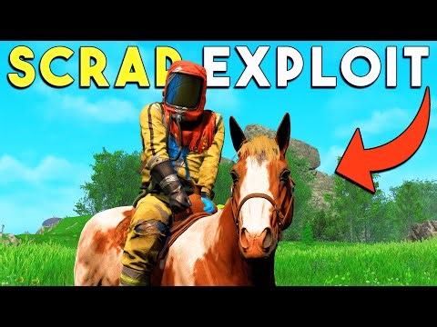 100,000 Scrap Using Horse Exploit In Rust..