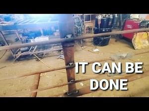 Welding sucker rod to oil field pipe!!