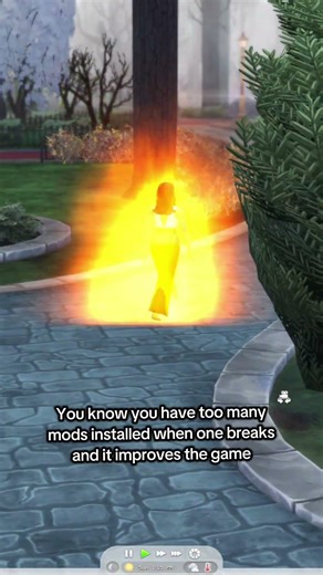 When a mod breaks but it improves your game 🔥 #sims4 #viral #sims4cc #gaming #gamingmemes #pcgaming