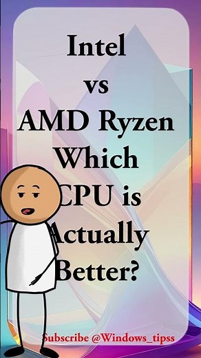 Intel vs AMD Ryzen: Which CPU is Actually Better? 💻​ #IntelVsAMD #CPU #TechTips #PCBuilding #shorts