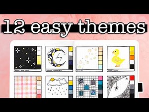 12 Easy Bullet Journal Theme Ideas 💜